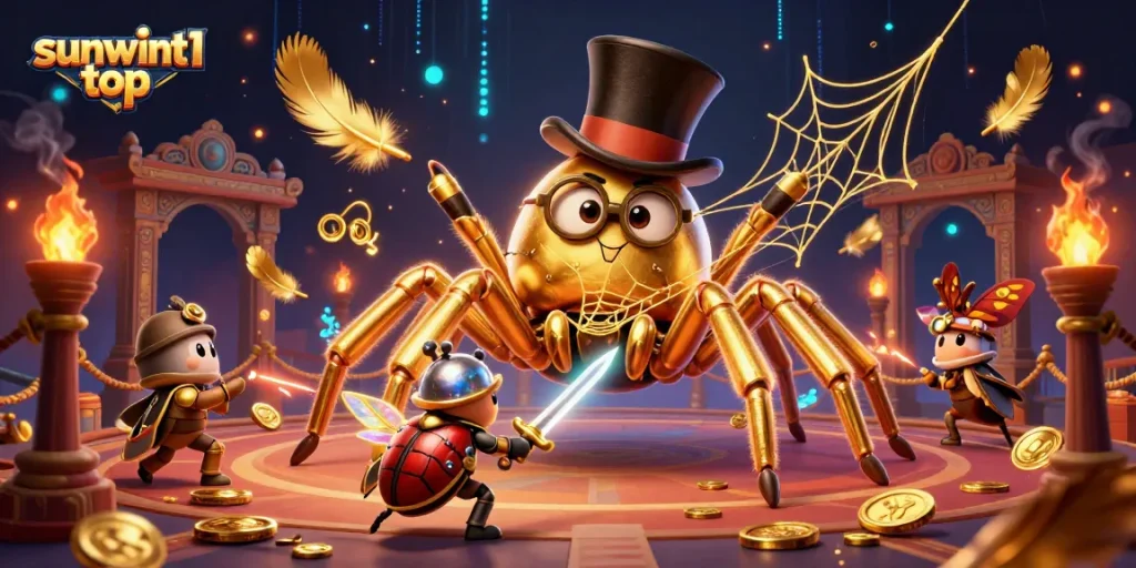 Experience thrilling gameplay at sunwint1 top with vibrant casino elements and characters.